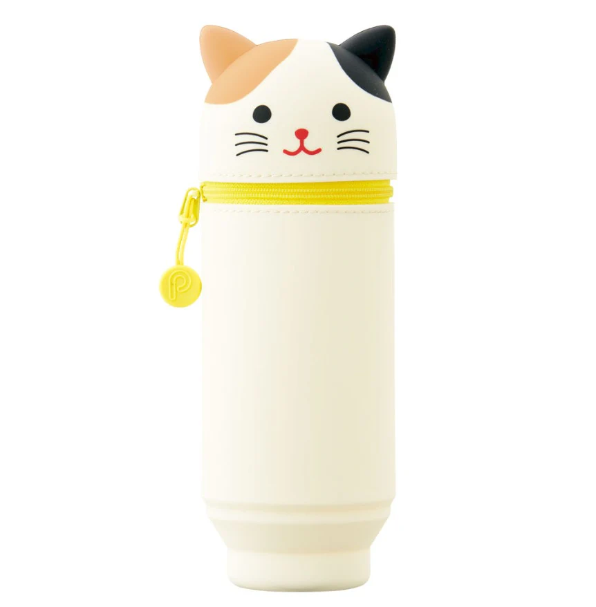 Punilabo スタンドペンケース - 三毛猫