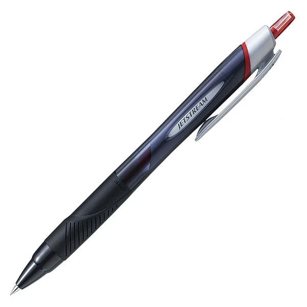 Uni Jetstream レッドインク ボールペン - ブラック - 0.38mm