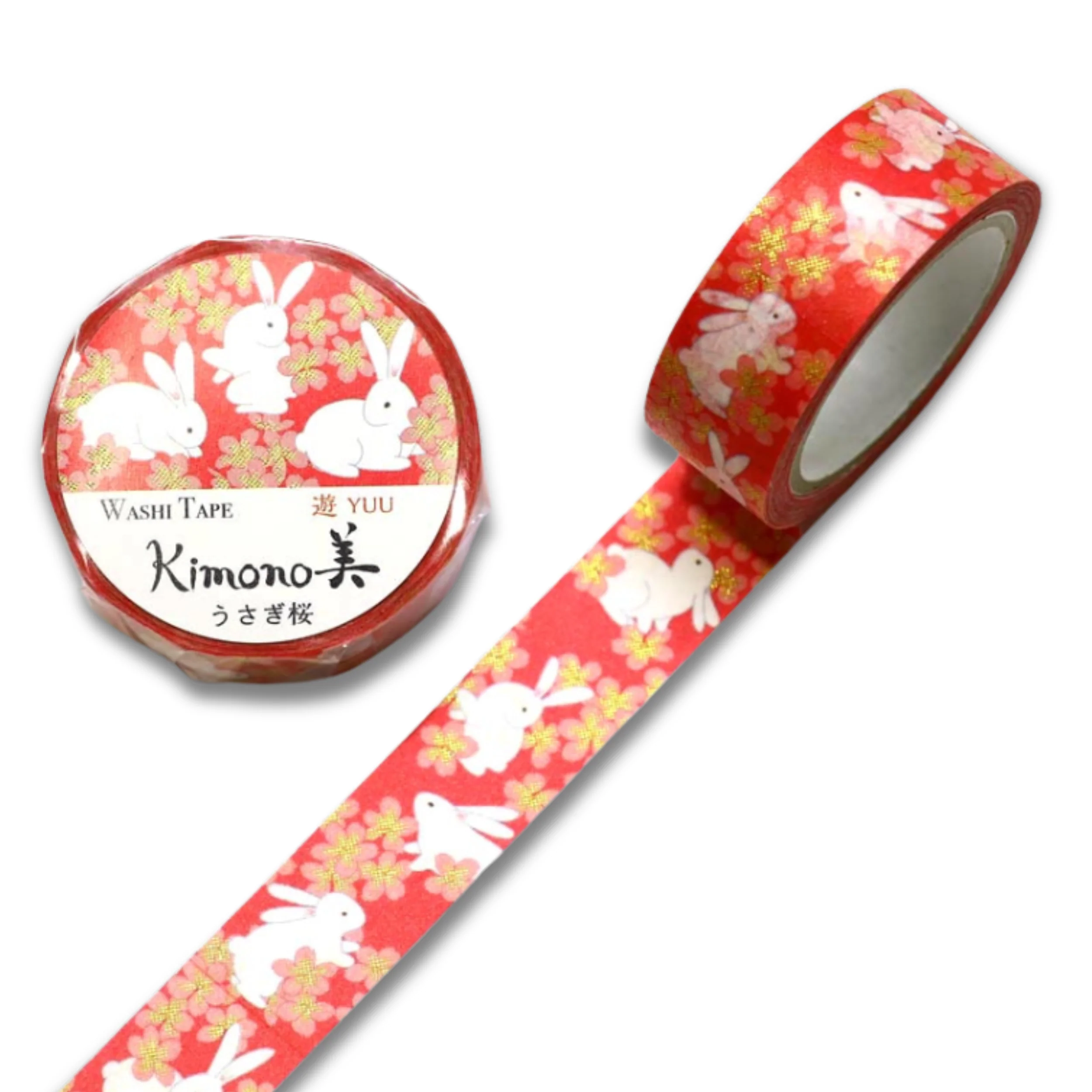 マスキングテープ - うさぎ桜 - Kimono-bi