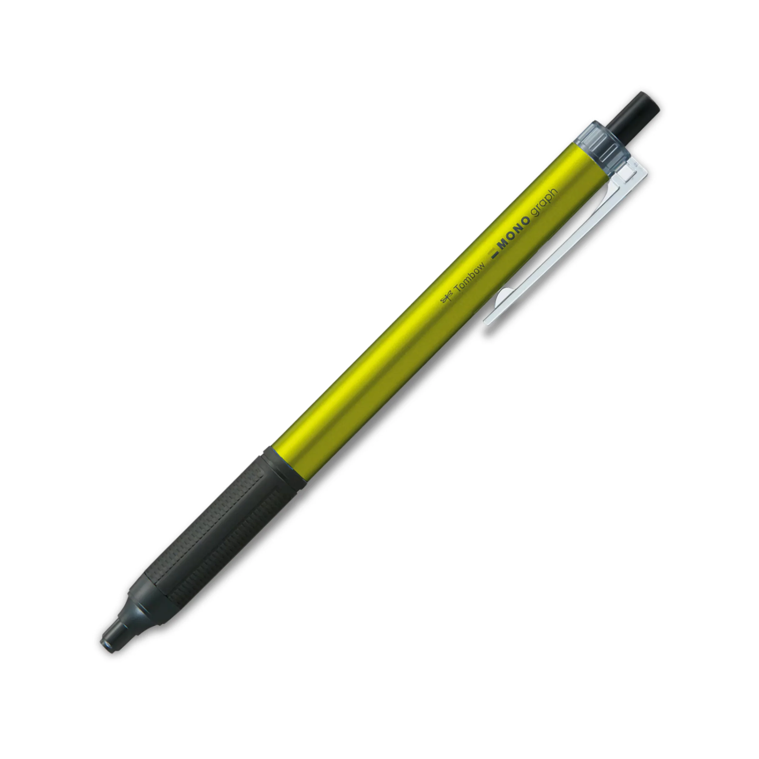 Tombow Mono Graph ブラックインク ボールペン - ライムグリーン軸 - 0.5mm