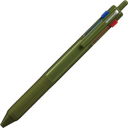 Uni Jetstream 3色 ボールペン - ダークオリーブ - 0.7mm