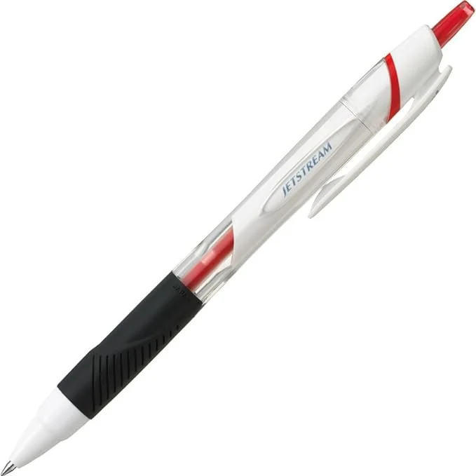 Uni Jetstream スタンダード ボールペン - ホワイト - レッドインク - 0.5mm