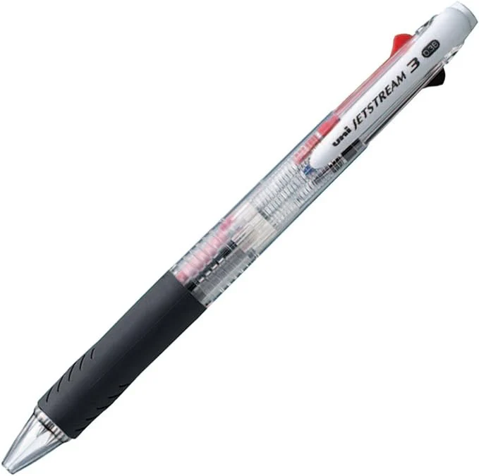 Uni Jetstream 3 3色 多色ペン - クリア - 0.38mm