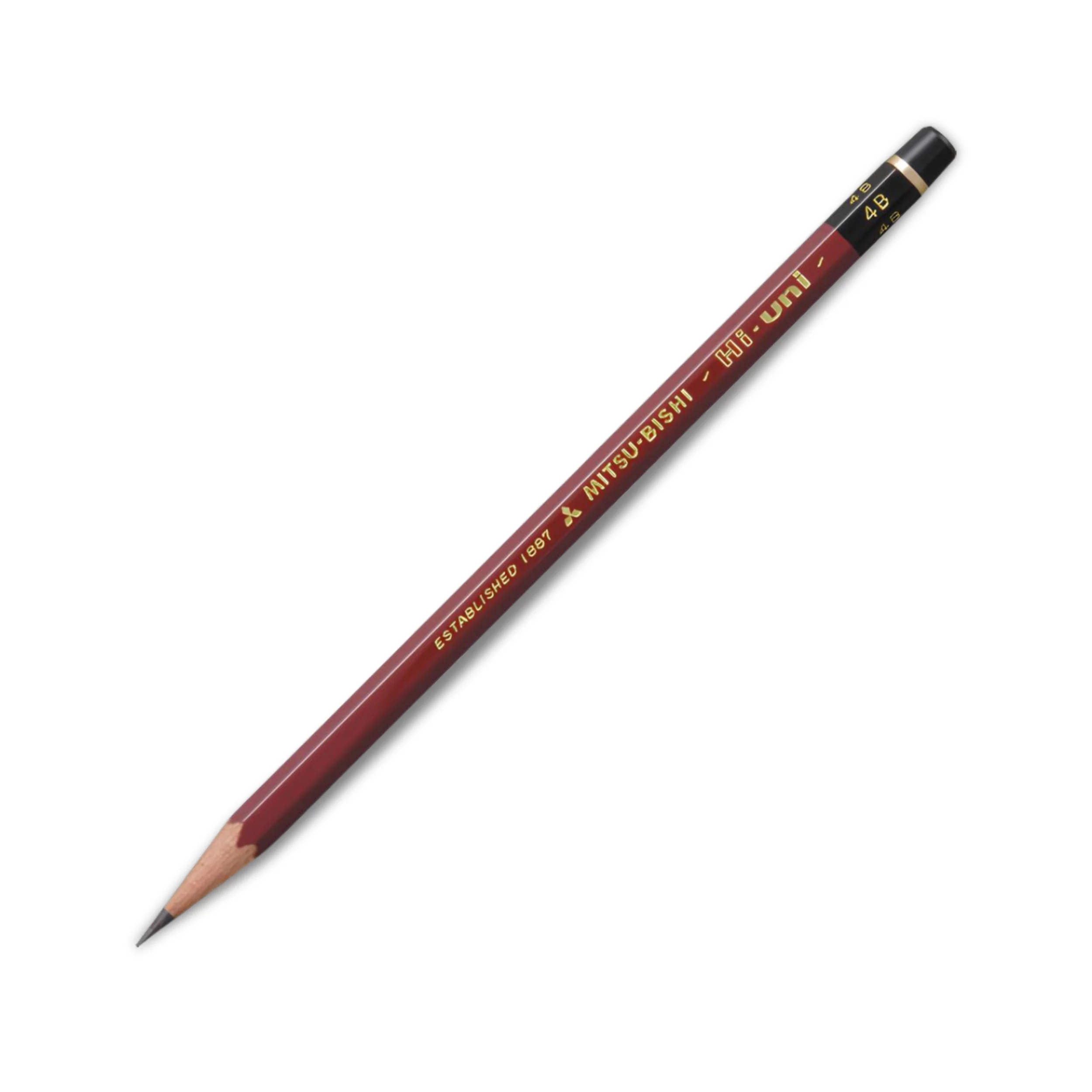 ハイユニ 鉛筆 - 4B - 12 pcs.