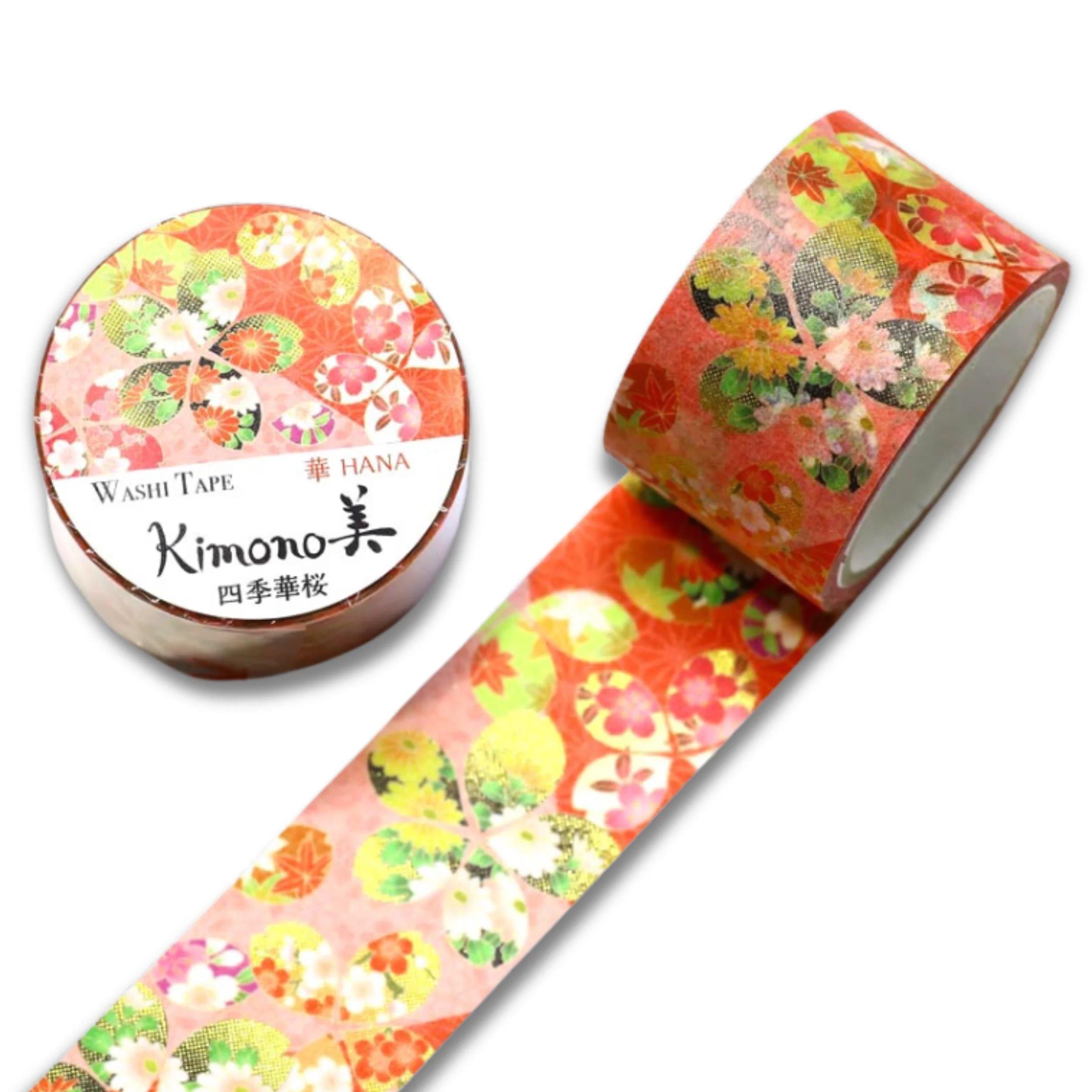 マスキングテープ - 桜（四季の花）（大） - Kimono-bi