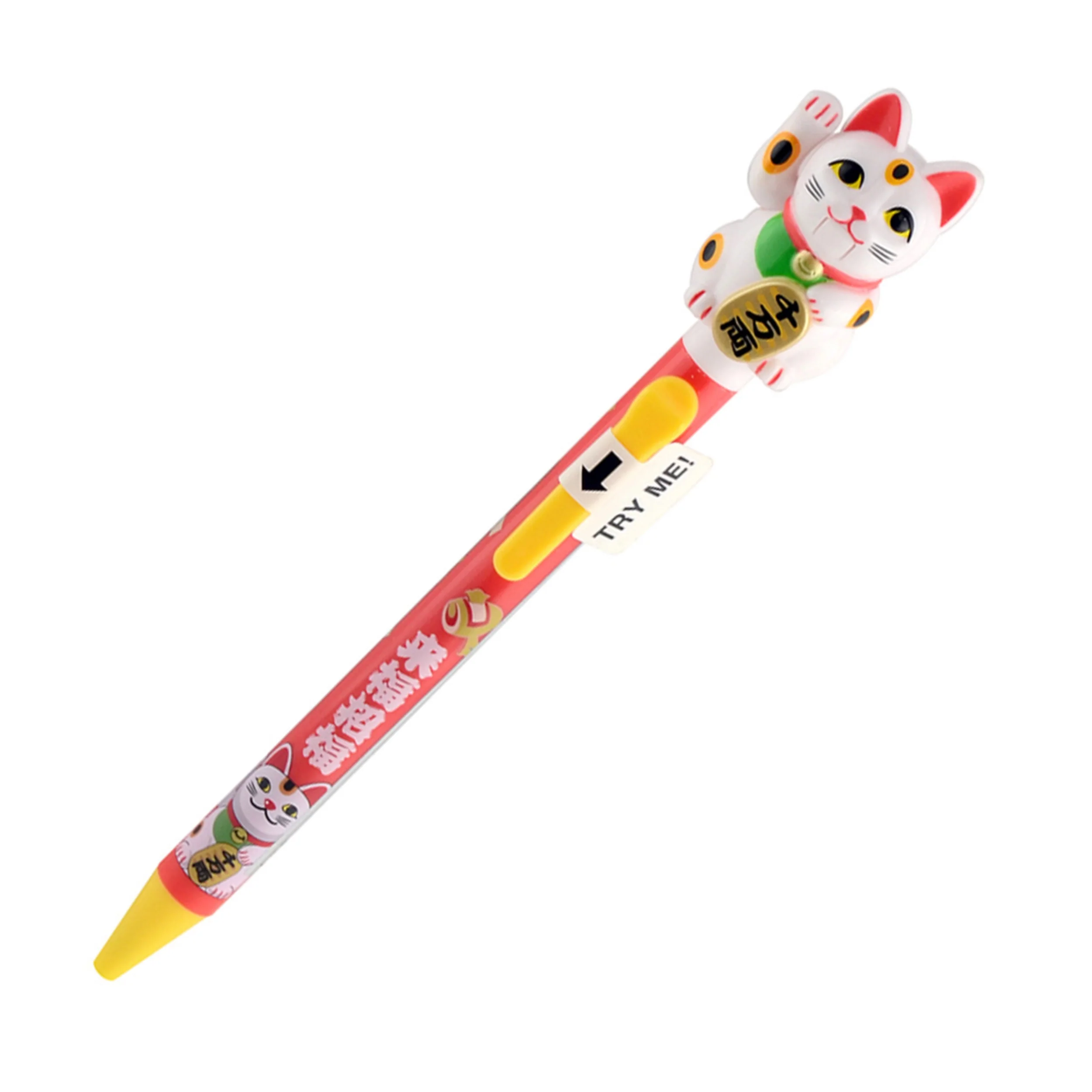 Action Pen ボールペン - 招き猫 ホワイト